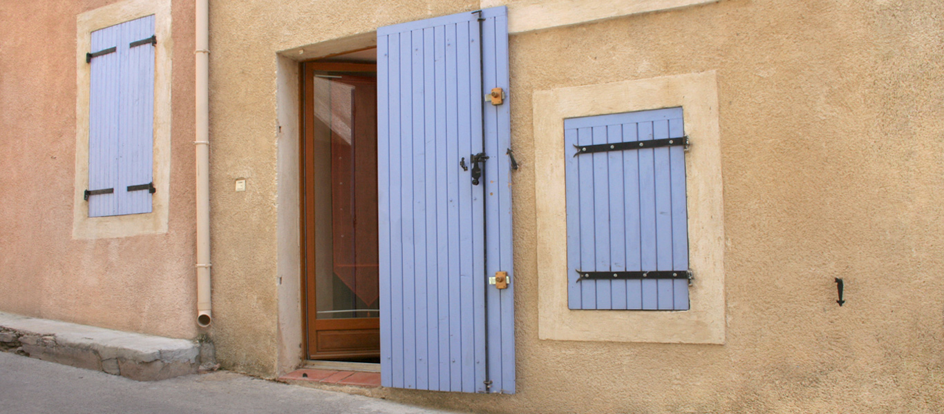 Eingang Ferienhaus in Cucuron