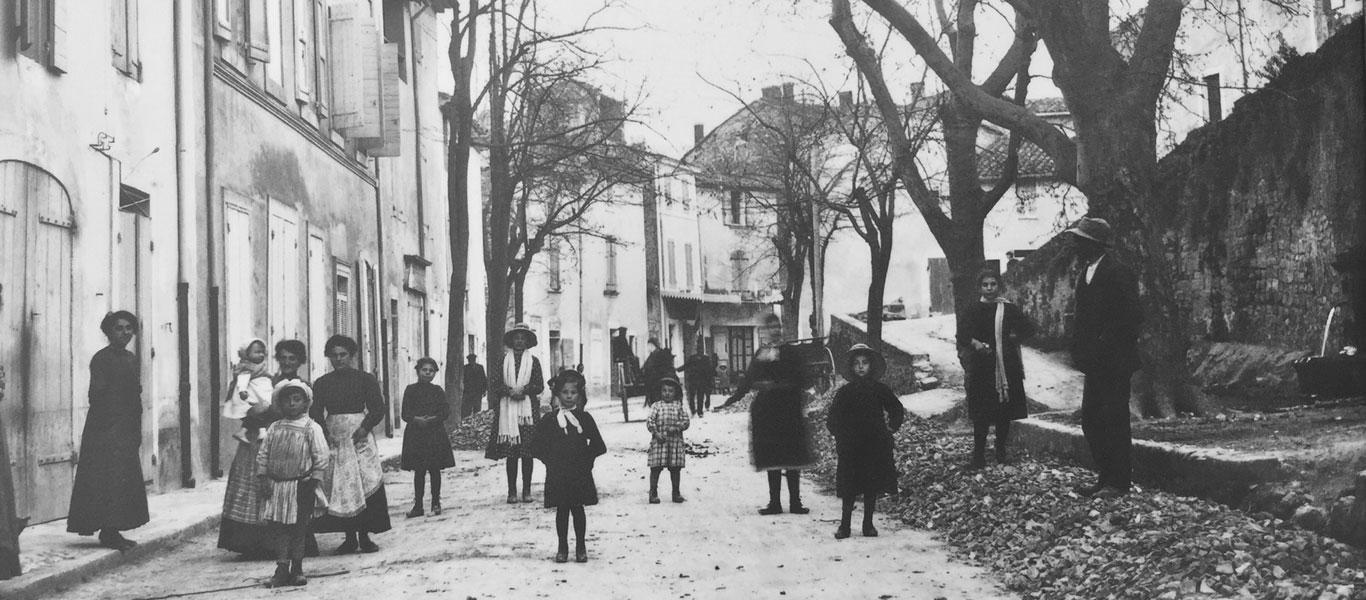 Historische Aufnahme, Hauptstrasse Cucuron